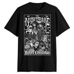 Disney The Nightmare Before Christmas Black T-Shirt New without Tags XL